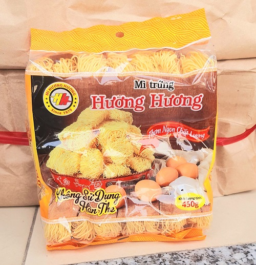 Mì trứng Hương Hương gói 450g  Thùng  10 gói